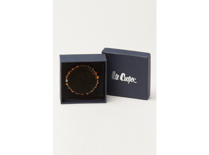 Accessoire, bracelet en perles œil de tigre, elastiquée