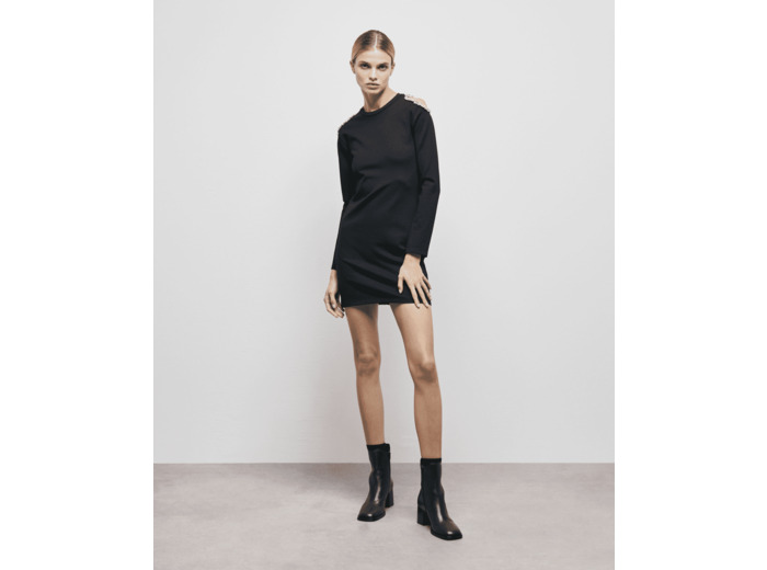 Robe Avec Decoupes Epaules black