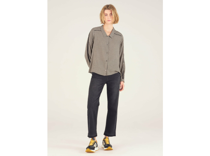 Chemise carreaux noirs