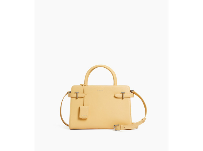 Sac à main moyen modèle Emilie en cuir grainé