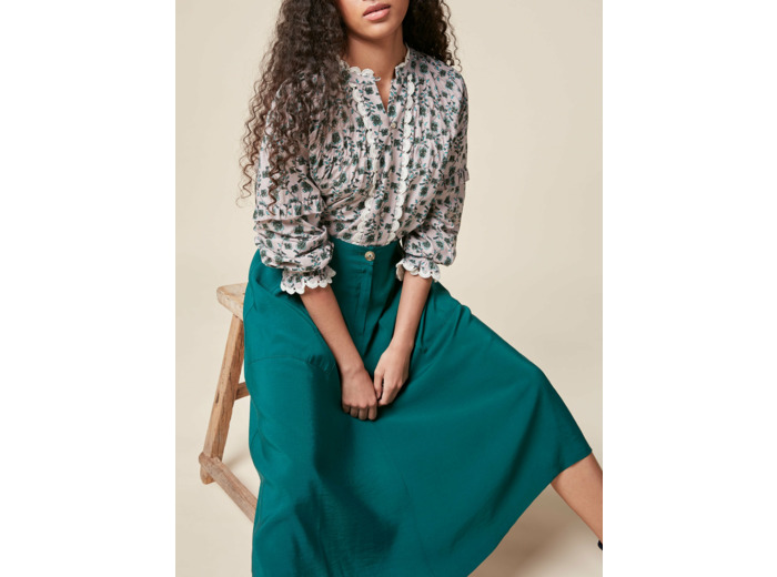 Chemise trefles verts