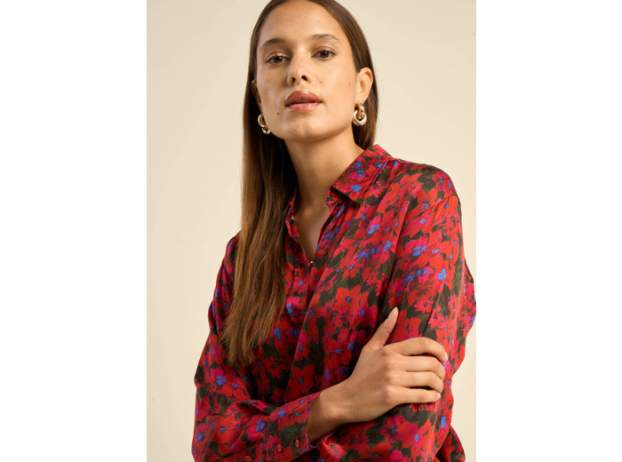 Chemise imprimée à manches longues