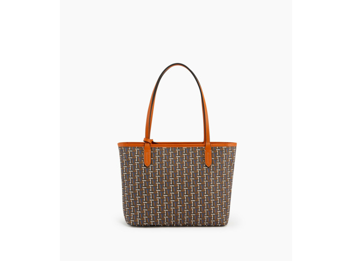 Petit sac cabas Camille en toile monogramme