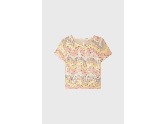 Top à sequins pastel - ATLANTA