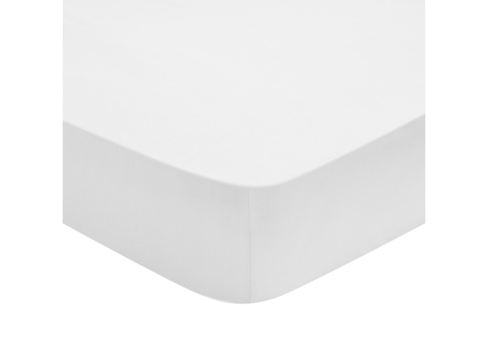 Drap Housse Influence Percale Blanc