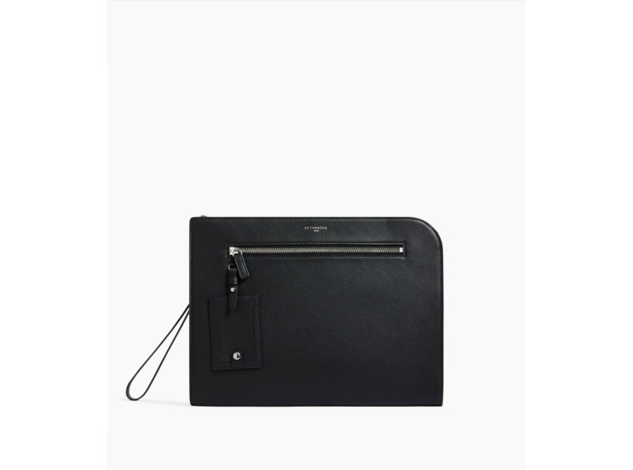 Pochette A4 Emile en cuir grainé