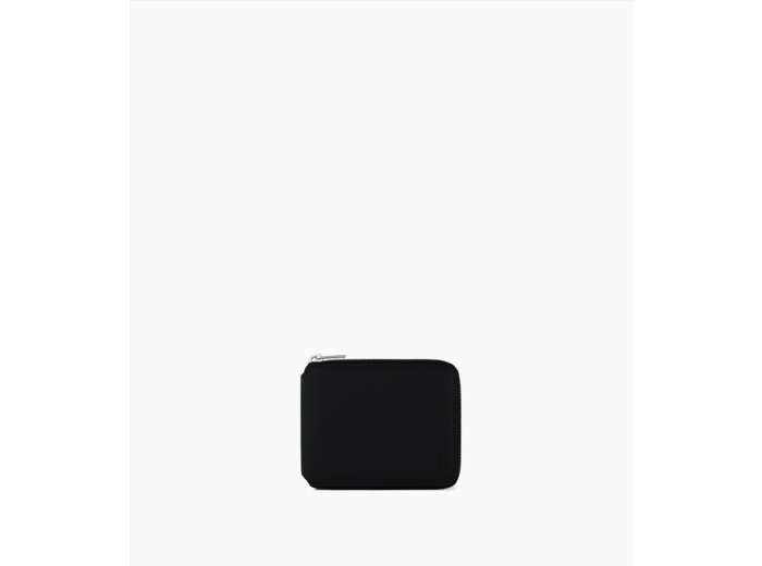 Porte monnaie zippé Maurice en cuir lisse