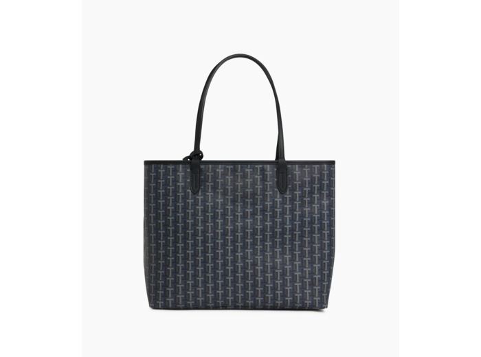 Grand sac cabas horizontal Camille en toile enduite