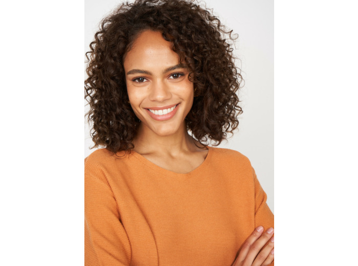 Pull ample et long à col rond