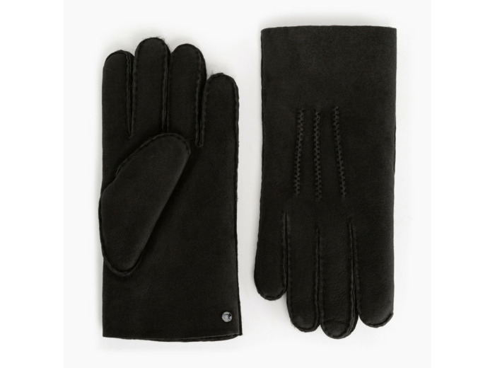 Gants homme en cuir d'agneau retourné