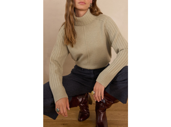 Pull  col roulé BLAISE en laine
