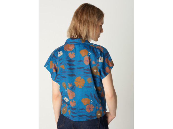Chemise fleur jeans