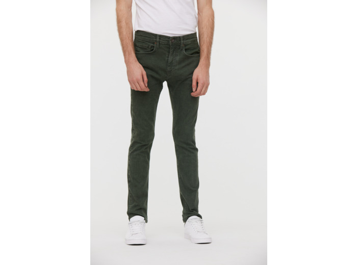 Pantalon straight fit, taille medium haute,jambe ajustée