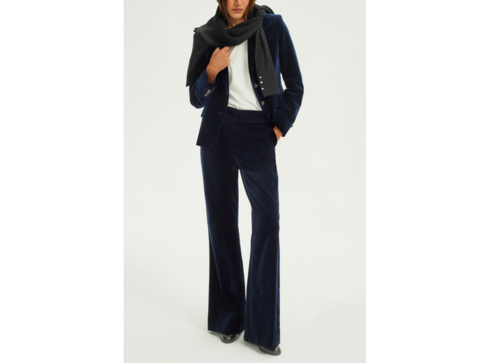 Pantalon large en velours lisse - NAIS