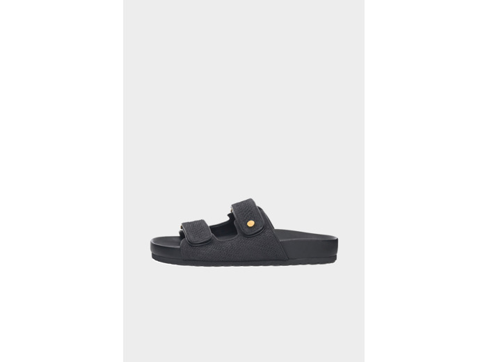 Sandales à double bride effet raphia - LILY