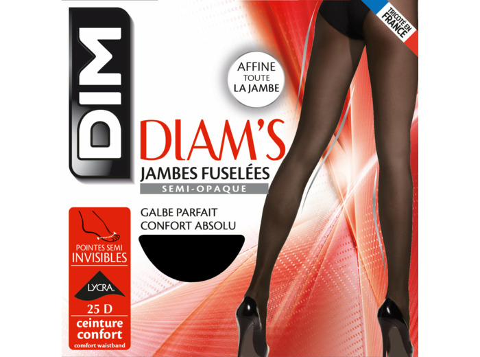 Collant noir DIM SIGNATURE Illusion résille 20D