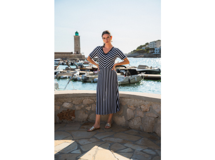 Robe femme longue VISCOSE fluide Guyana