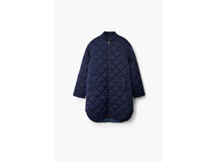 Padded Long Overcoat