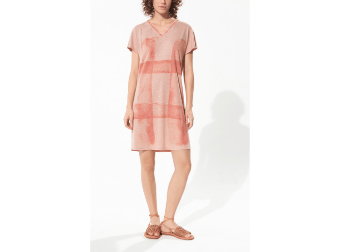 Robe rose velours