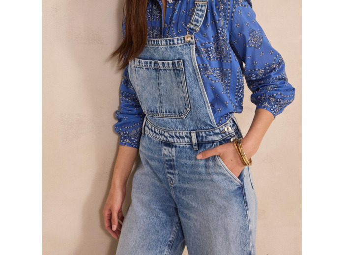 Salopette en denim RAPHAELLE