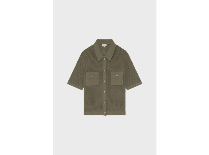 Polo en crochet lin et coton - JEYDA