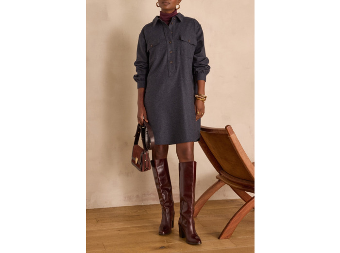 Robe droite MARLINE en laine