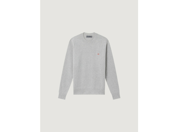 Pull gris chine