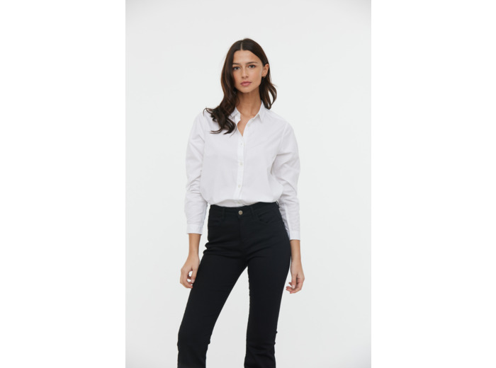 Chemise basique en popeline bio
