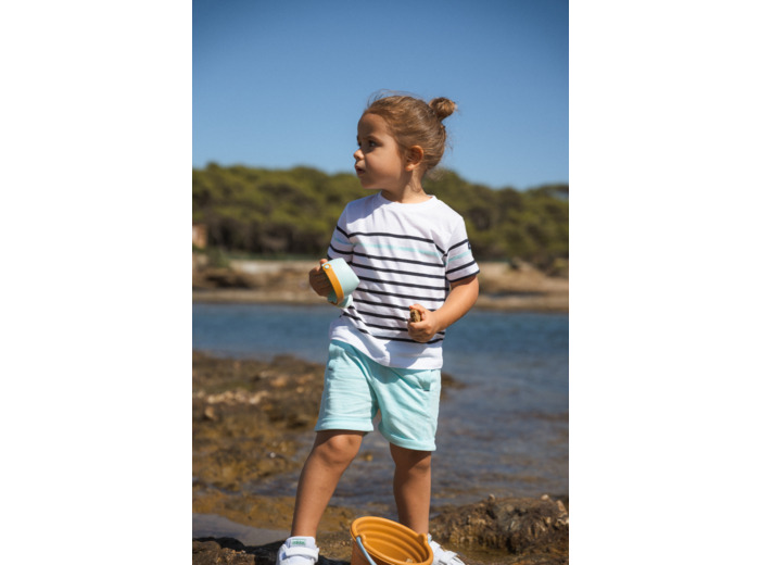 Tee-shirt rayé garçon à rayures Bunny