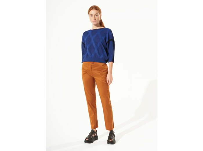 Pantalon droit muscade