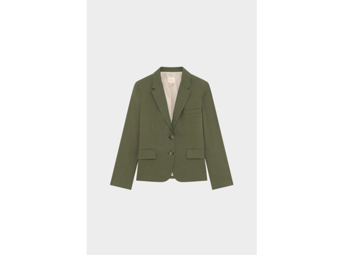 Veste de tailleur en lin et coton - RAMIA