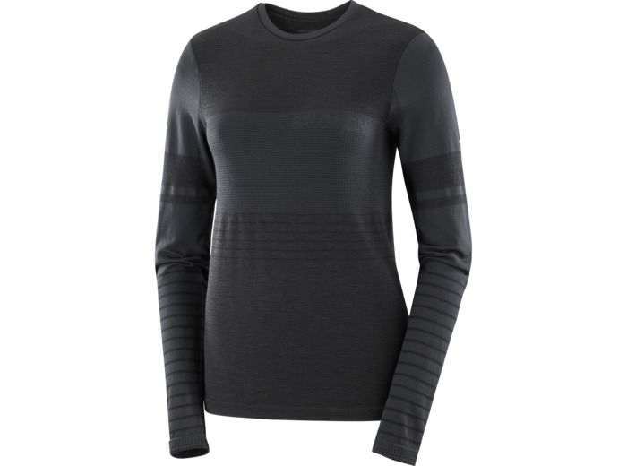 Sntial Wool Ls Top Deep Black