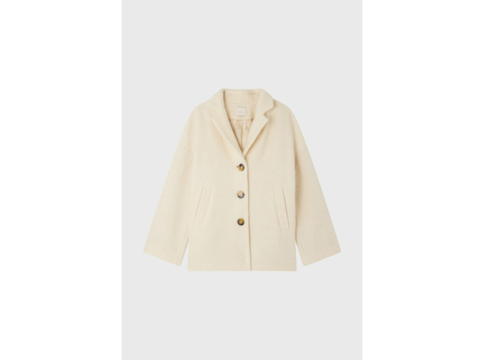 Manteau court écru - LUCIENNE