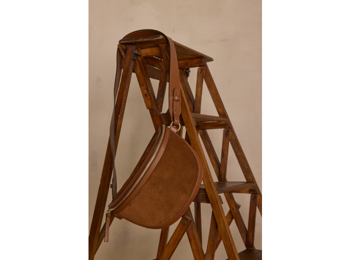 Banane en cuir velours GASTON