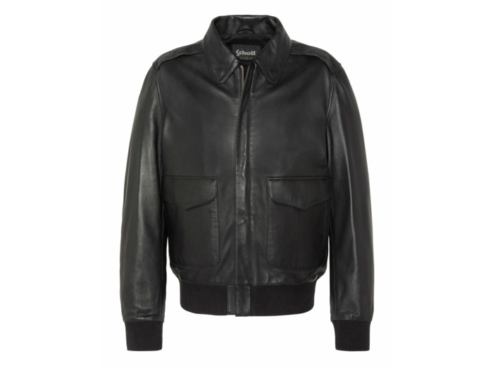 Blouson pilote en cuir d'agneau LCRAF SCHOTT