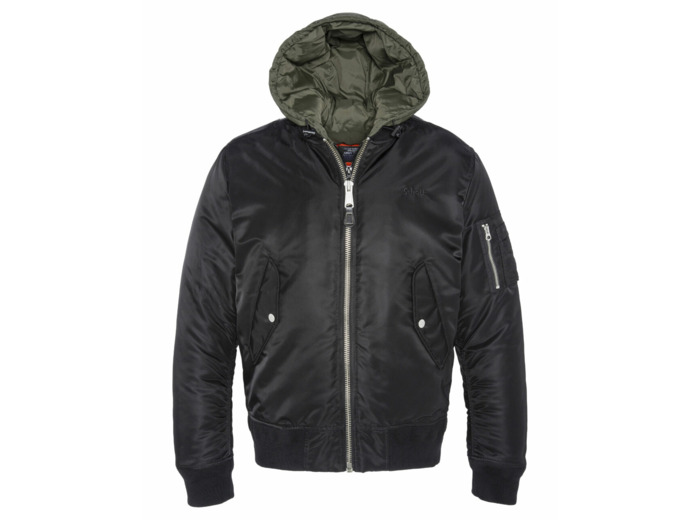 Bomber à capuche amovible SCHOTT MA20RS