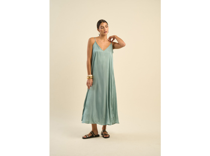 Robe longue à bretelles