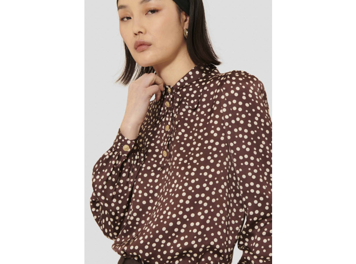 Top Tonio Chocolat en Viscose