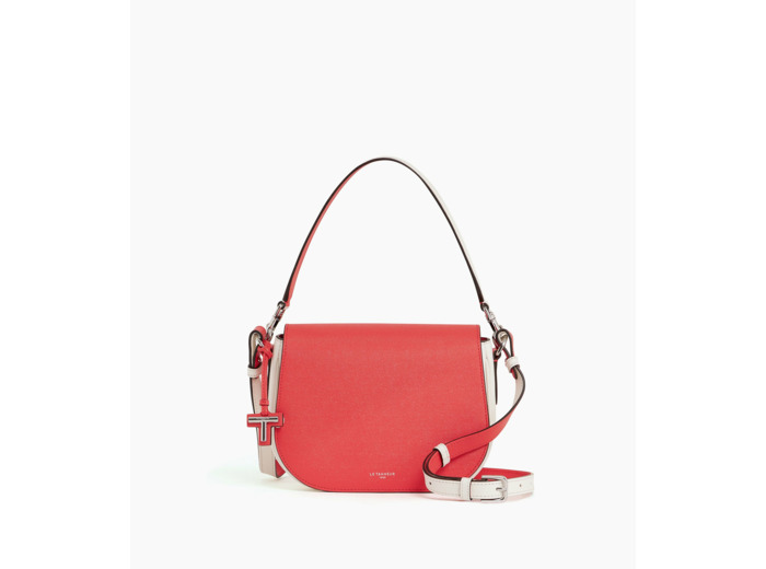 Sac bandoulière moyen modèle Gisèle en cuir caviar