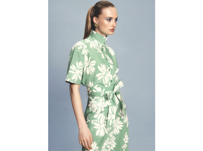Chemise Cammie Vert en Coton