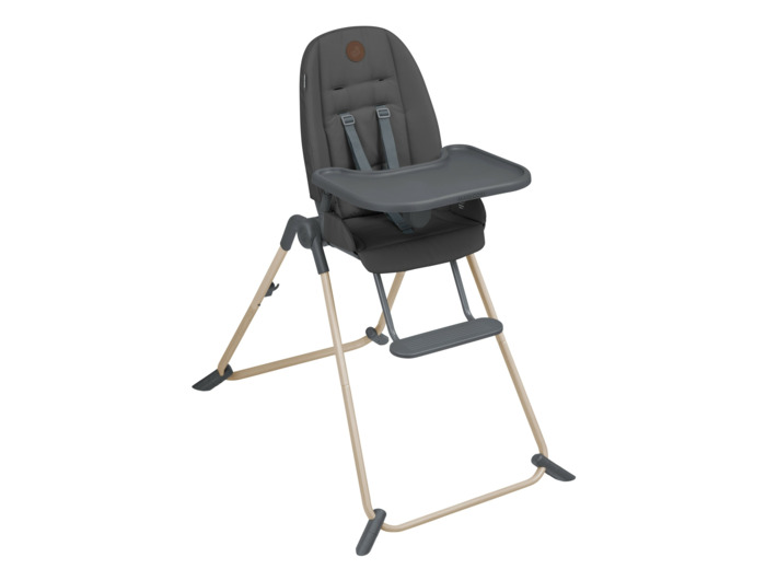 Chaise haute bébé Ava Gris