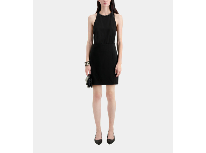 Robe Courte Dos Nu black