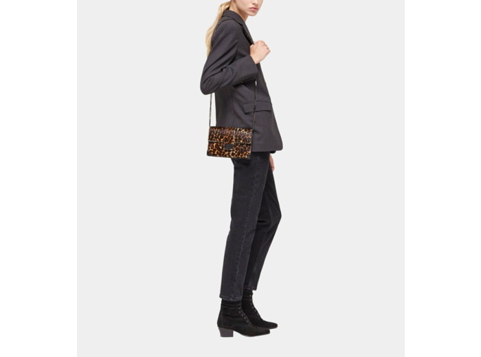 Pochette Emily Medium En Cuir Léopard leopard