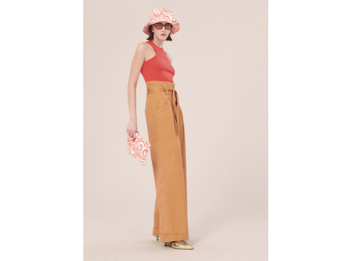 Pantalon Pyla Cognac en Coton