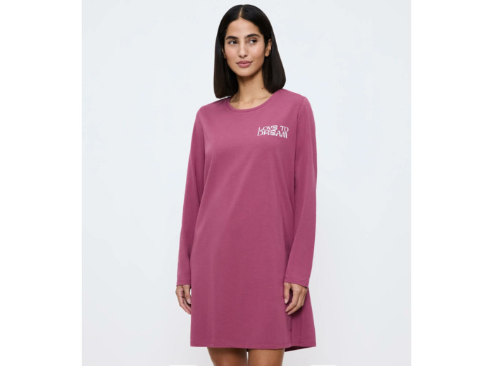 Chemise de nuit manche longue