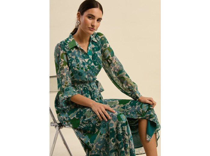 Robe longue imprimée