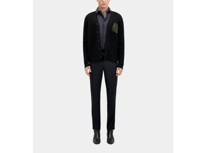 Cardigan Avec Patch Logo black
