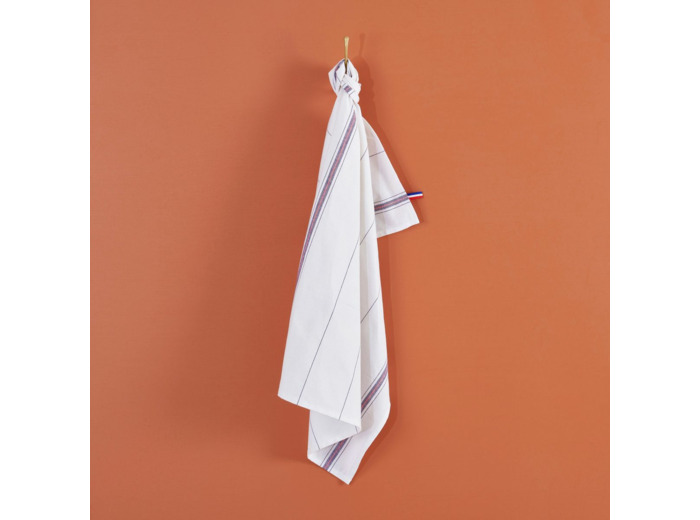 Torchon bistrot rayé | Fabriqué en France | Tradition des Vosges