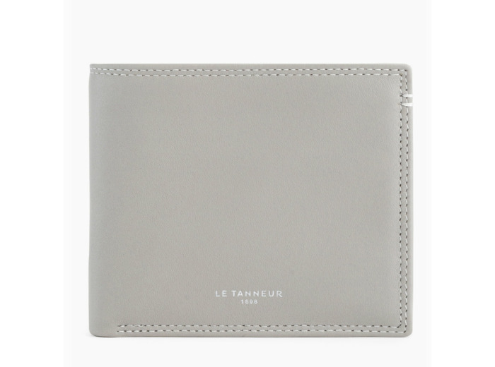 Porte cartes horizontal moyen modèle avec poche billets Martin en cuir lisse