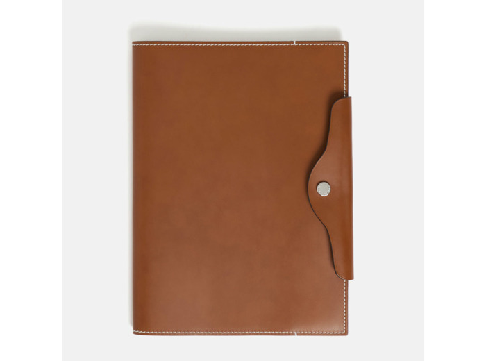 Couverture en cuir et carnet de notes A4